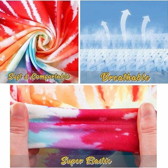 Summer Sundress Beach Floral Sleeveless Pockets Casual Loose Fit Tie Die XXL - Picture 2 of 5